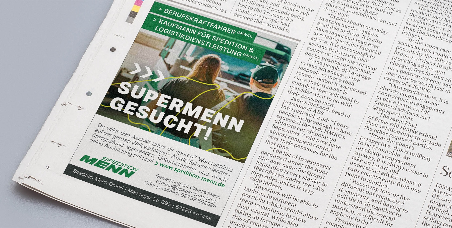 Spedition Menn – Projekt von dievirtuellecouch